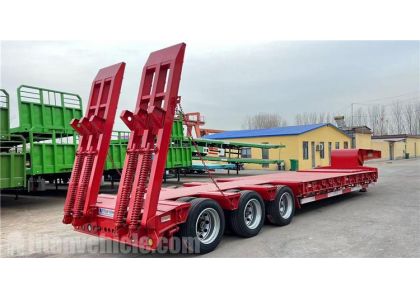 Tri Axle 80 Ton Low Bed Trailer will be sent to Suriname