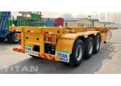 Tri Axle 40Ft Chassis Container Trailer will be sent to Mali