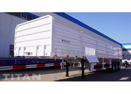 50T 3 Axle Semi Grain Trailer will be shipped to Tanzania