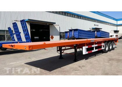 40Ft 3 Axle Flatbed Semi Trailer will be sent to Chile