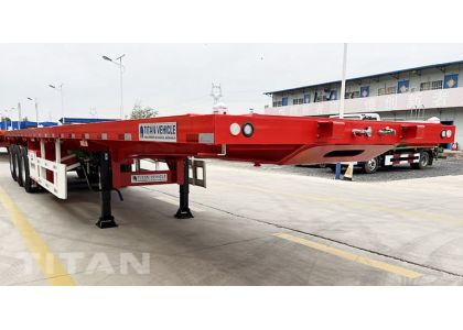 40Ft Shipping Container Flatbed Trailer 3 Axle will be sent to Zimbabwe
