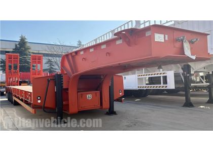 4 Axle 120 Ton Low Bed Truck Trailer will be sent to Ghana