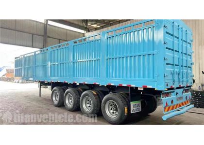 4 Axle 80 Ton Fence Cargo Trailer will be sent to Tanzania