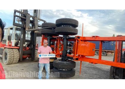 Chile Customer Feedback of 20 ft Skeletal Semi Trailer