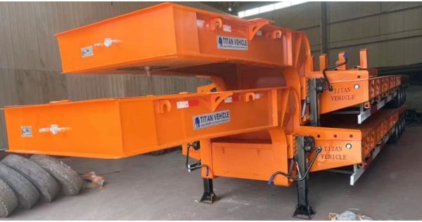3 Axle 40 Feet Low Bed Trailer will be sent to Nigeria