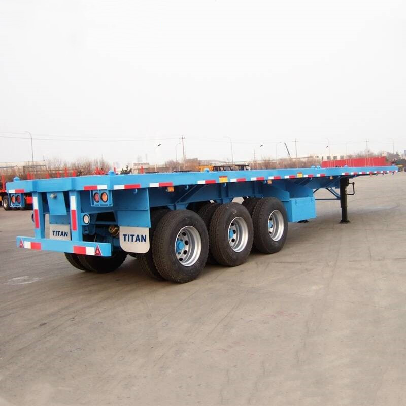 3 Axle 40 Foot Flatbed Truck Trailer