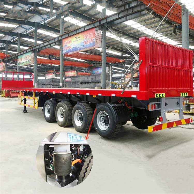 4 Axle Flatbed Trailer with Airbag Suspension
