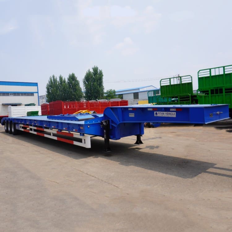 Tri Axle 80 Ton Semi Low Loader Trailer