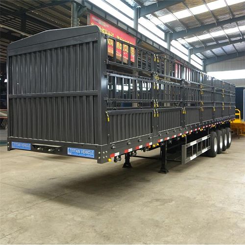 4 Axle 80 Ton Fence Semi Truck Trailer