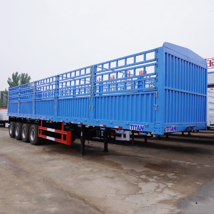 4 Axles Fence Cargo Semi Trailer