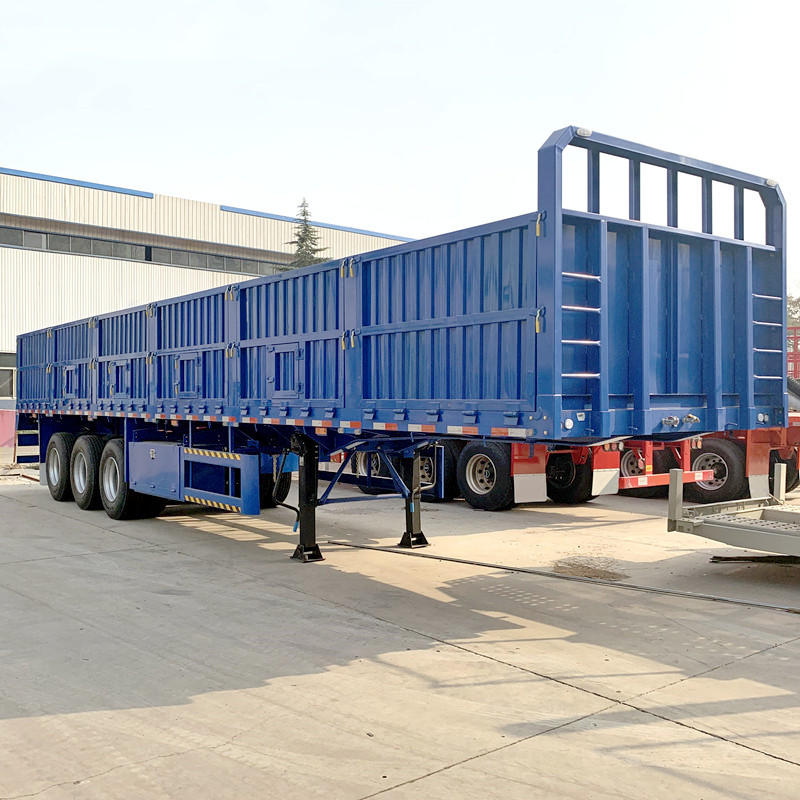Tri Axle 80 Ton Sidewall Cargo Semi Trailer