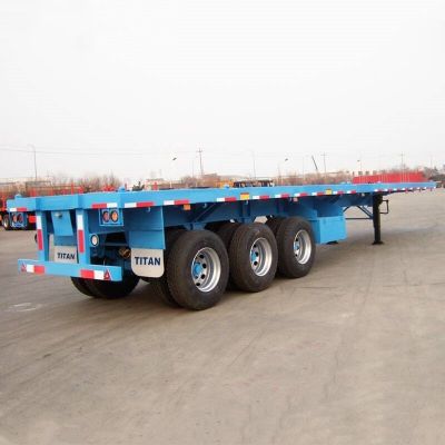 3 Axle 40 Foot Flatbed Truck Trailer