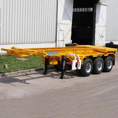 Tri Axle 20ft Skeleton Container Semi Trailer