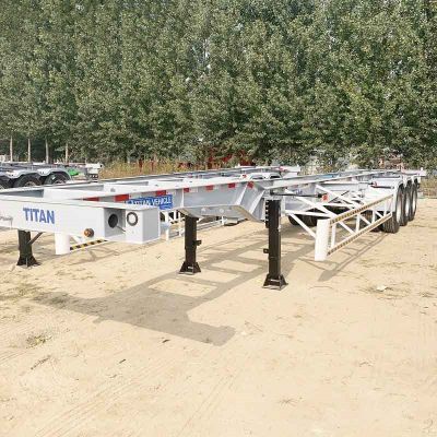 Tri Axle 40ft Gooseneck Skeletal Trailer