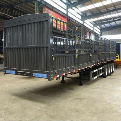 4 Axle 80 Ton Fence Semi Truck Trailer
