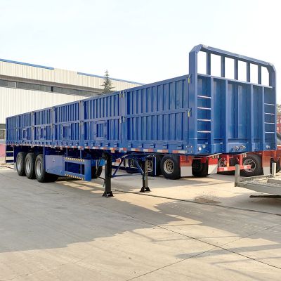 Tri Axle 80 Ton Sidewall Cargo Semi Trailer